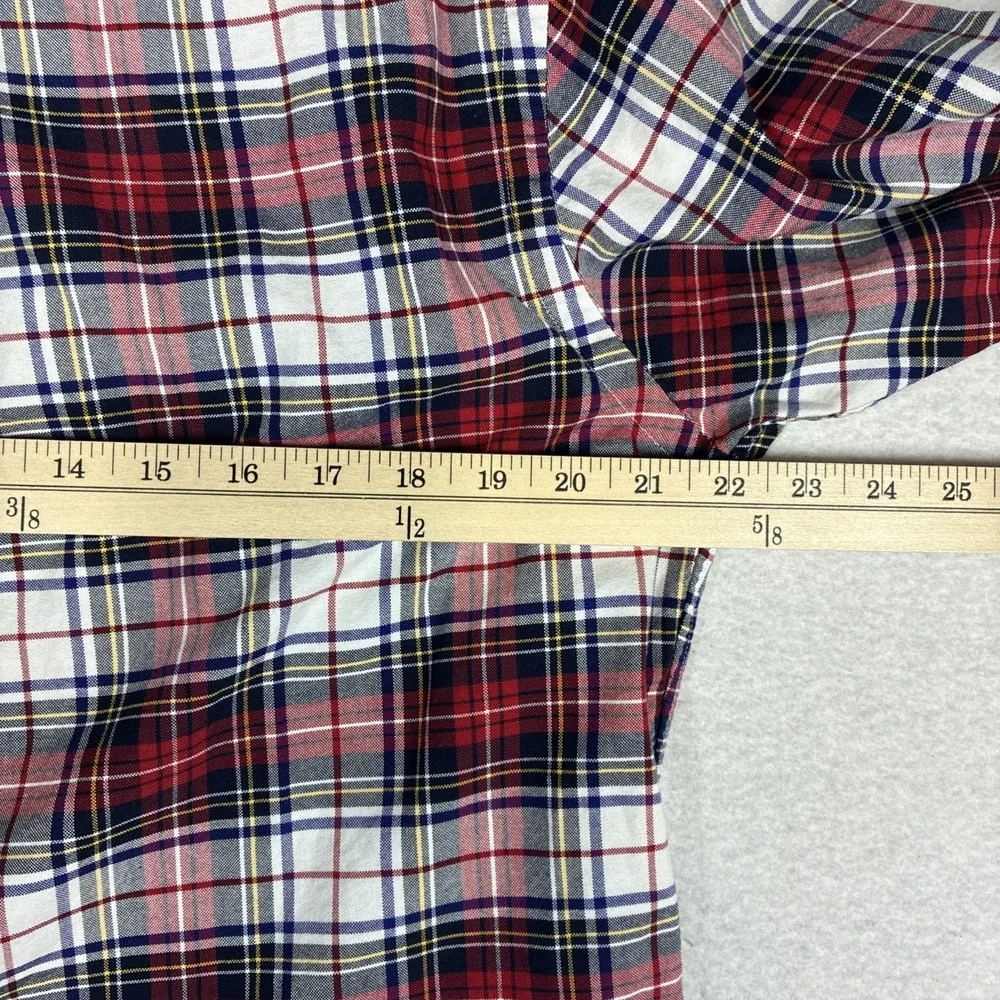 Polo Ralph Lauren Mens Classic Fit Tartan Plaid Button Down Medium Flesh Pony